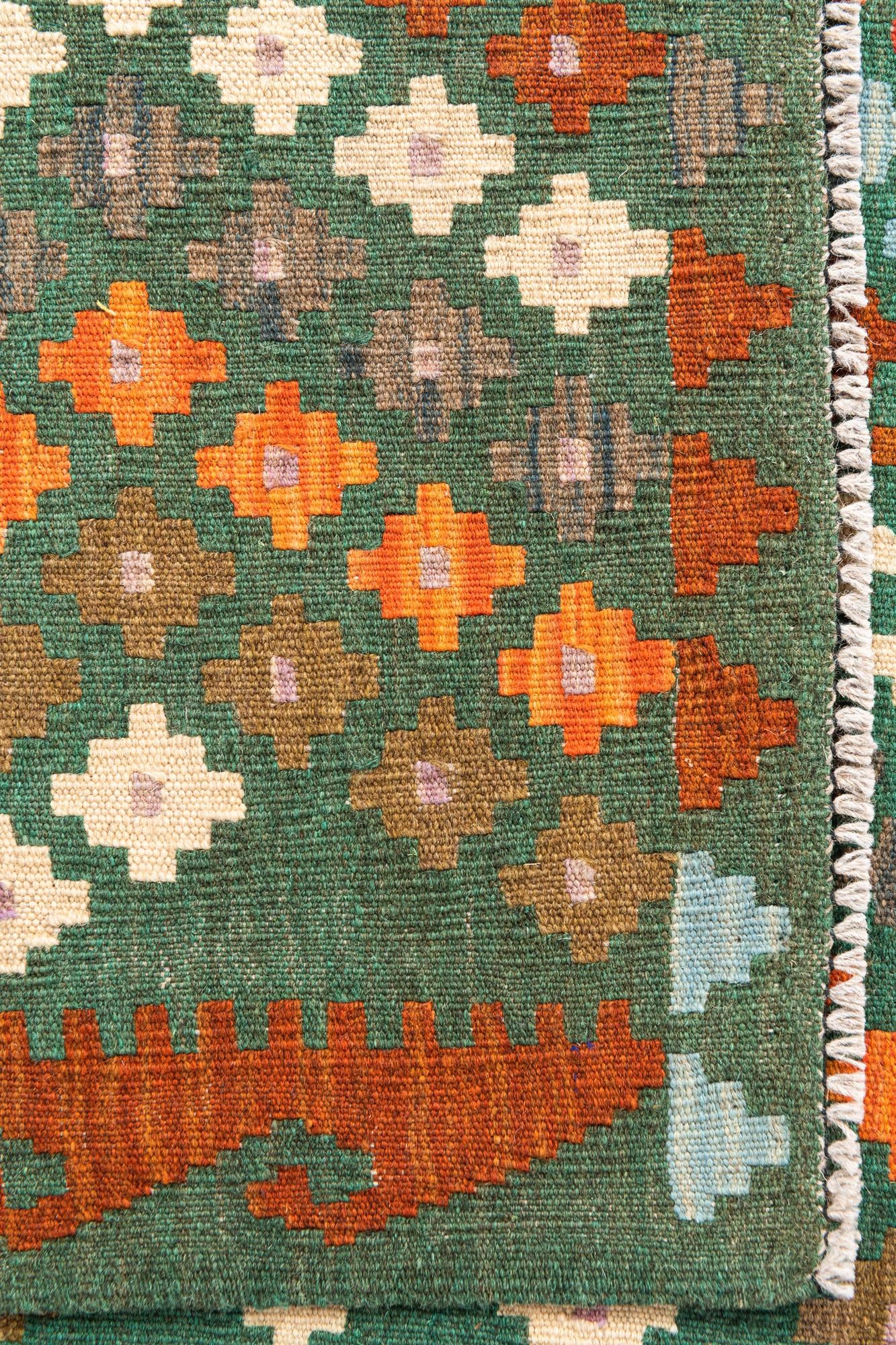 80cm x 295cm Tejido a mano Kilim Maymana Alfombra Lana Pasillera
