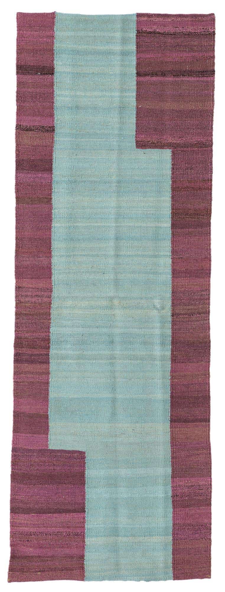 2' 4 x 6' 8 Hand Woven Kilim Modern Wool Runner Rug