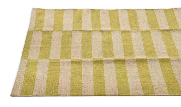 Detail image of 2' 8 x 7' 10 Hand Woven Kilim Modern Wool Runner Rug