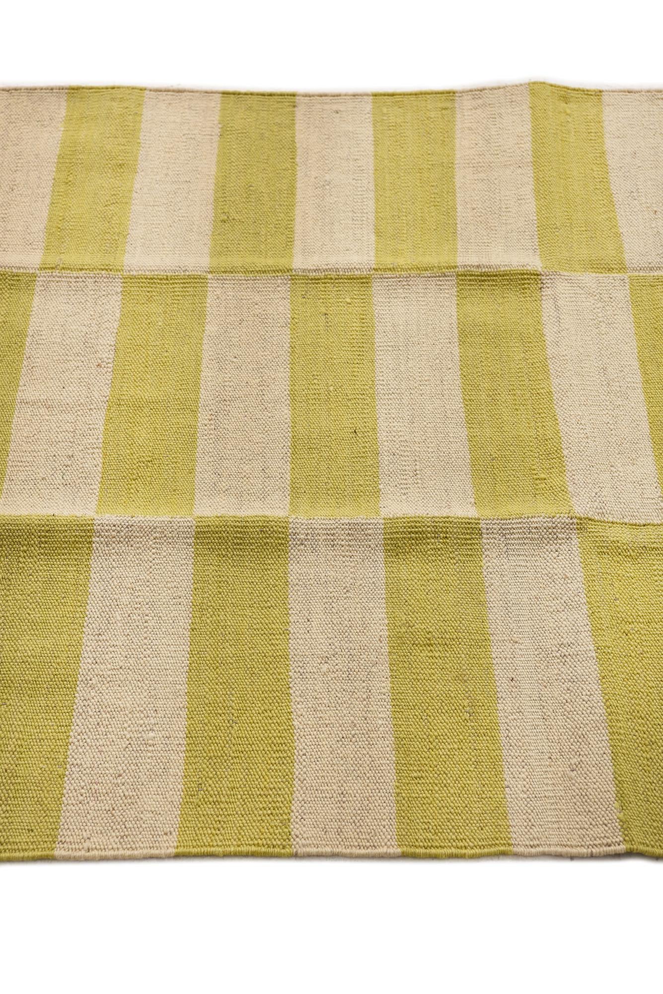 2' 8 x 7' 10 Hand Woven Kilim Modern Wool Runner Rug