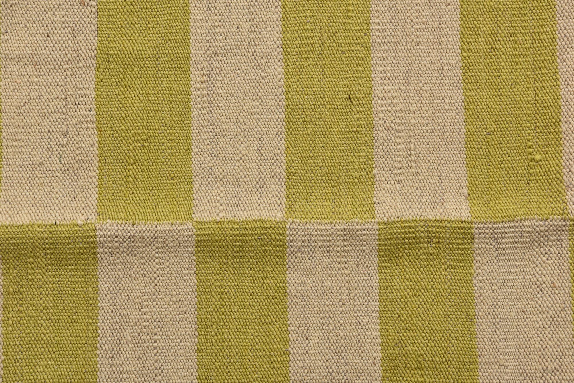 2' 8 x 7' 10 Hand Woven Kilim Modern Wool Runner Rug