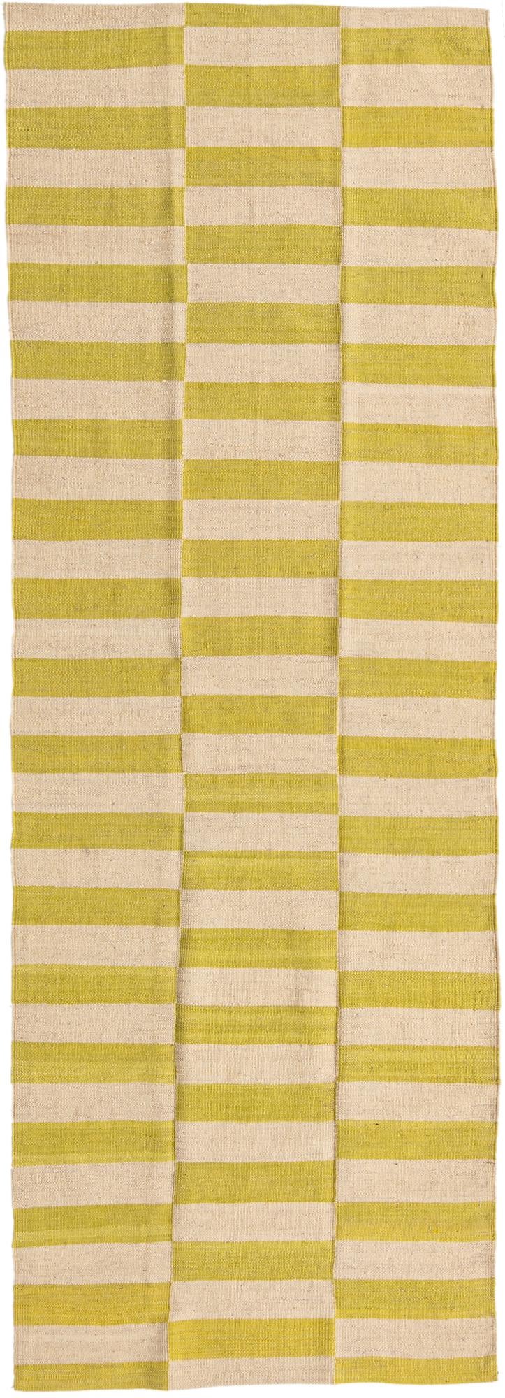 2' 8 x 7' 10 Hand Woven Kilim Modern Wool Runner Rug