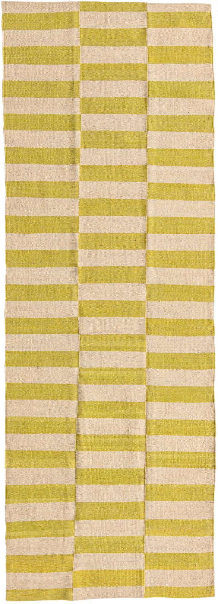 2' 8 x 7' 10 Hand Woven Kilim Modern Wool Runner Rug