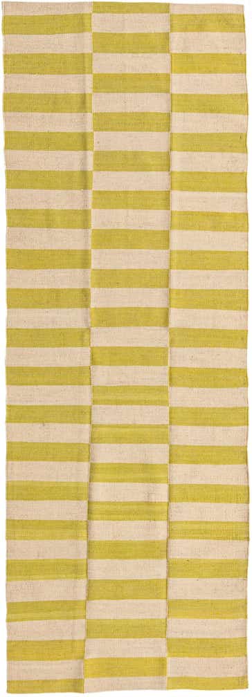 2' 8 x 7' 10 Hand Woven Kilim Modern Wool Runner Rug