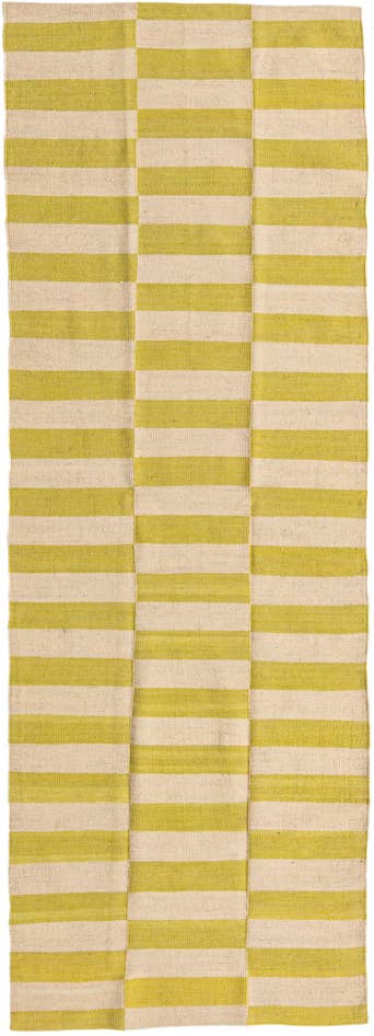 Detail image of 2' 8 x 7' 10 Hand Woven Kilim Modern Wool Runner Rug