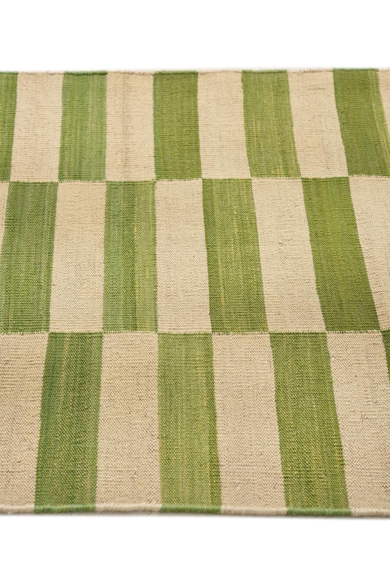 75cm x 295cm Hand Woven Kilim Modern Wool Runner Rug