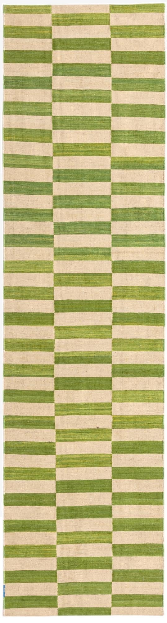 2' 6 x 9' 8  Hand Woven Kilim Modern Wool Runner Rug