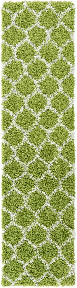 60cm x 245cm Trellis Shag Runner Rug