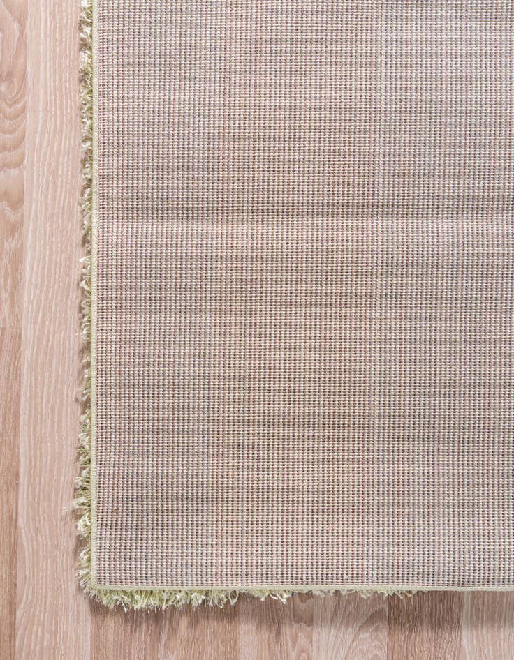 Detail image of 2' 7 x 6' Luxury Solid Shag Runner Rug