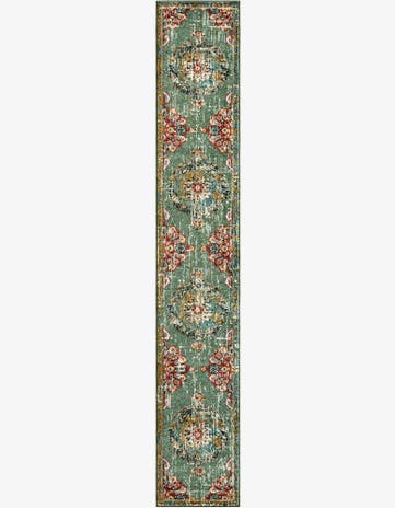 Green Madeline Runner Rug