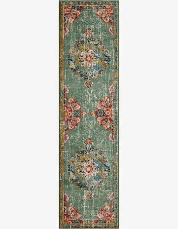Green Madeline Runner Rug