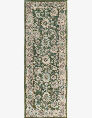 Green Madeline Runner Rug