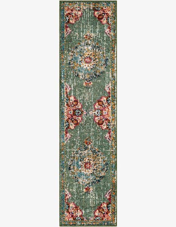 Green Madeline Runner Rug