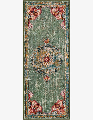 Green Madeline Runner Rug