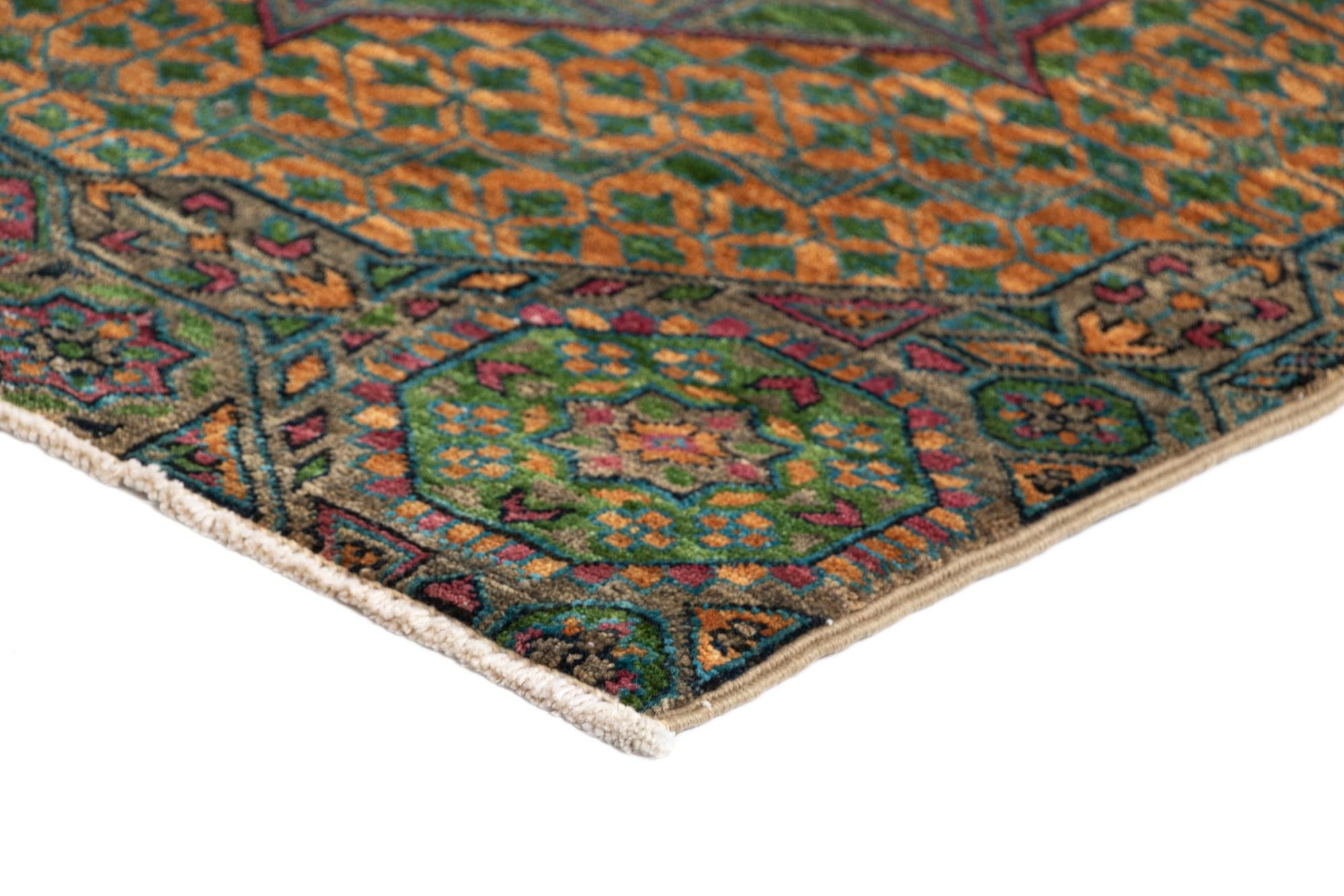 2' 7 x 9' 10 Mamluk Wool Runner Rug