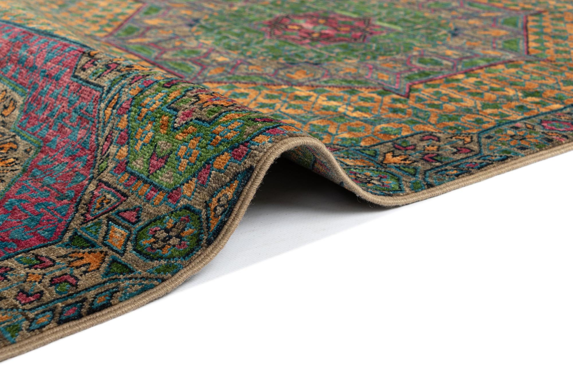 2' 7 x 9' 10 Mamluk Wool Runner Rug