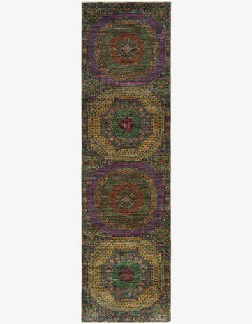2' 7 x 9' 10 Mamluk Wool Runner Rug