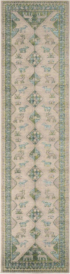 Detail image of 2' 7 x 10' Washable Mesa Runner Rug