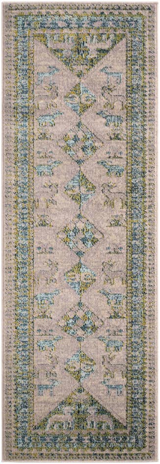 Detail image of 2' x 6' Washable Mesa Runner Rug