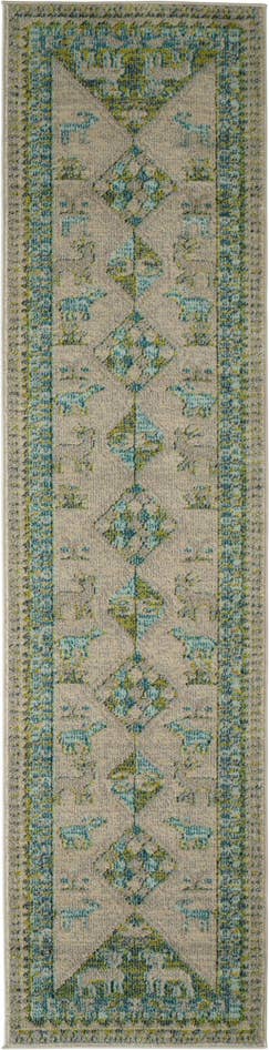 Detail image of 2' x 8' Washable Mesa Runner Rug