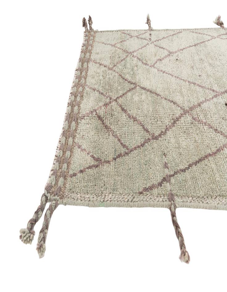 Detail image of 3' 1 x 18' 7 Hand Knotted Moroccan Wool Runner Rug