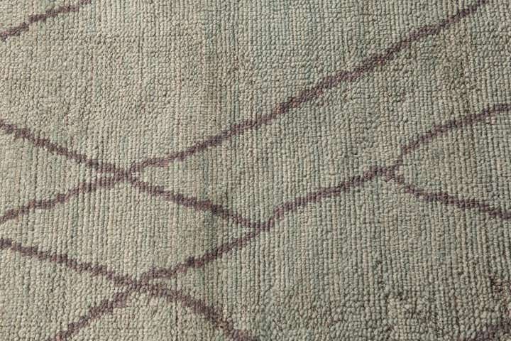 3' 1 x 18' 7 Hand Knotted Moroccan Wool Runner Rug