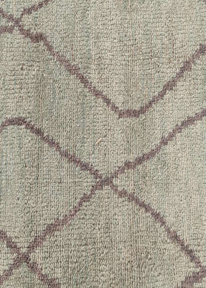 3' 1 x 18' 7 Hand Knotted Moroccan Wool Runner Rug