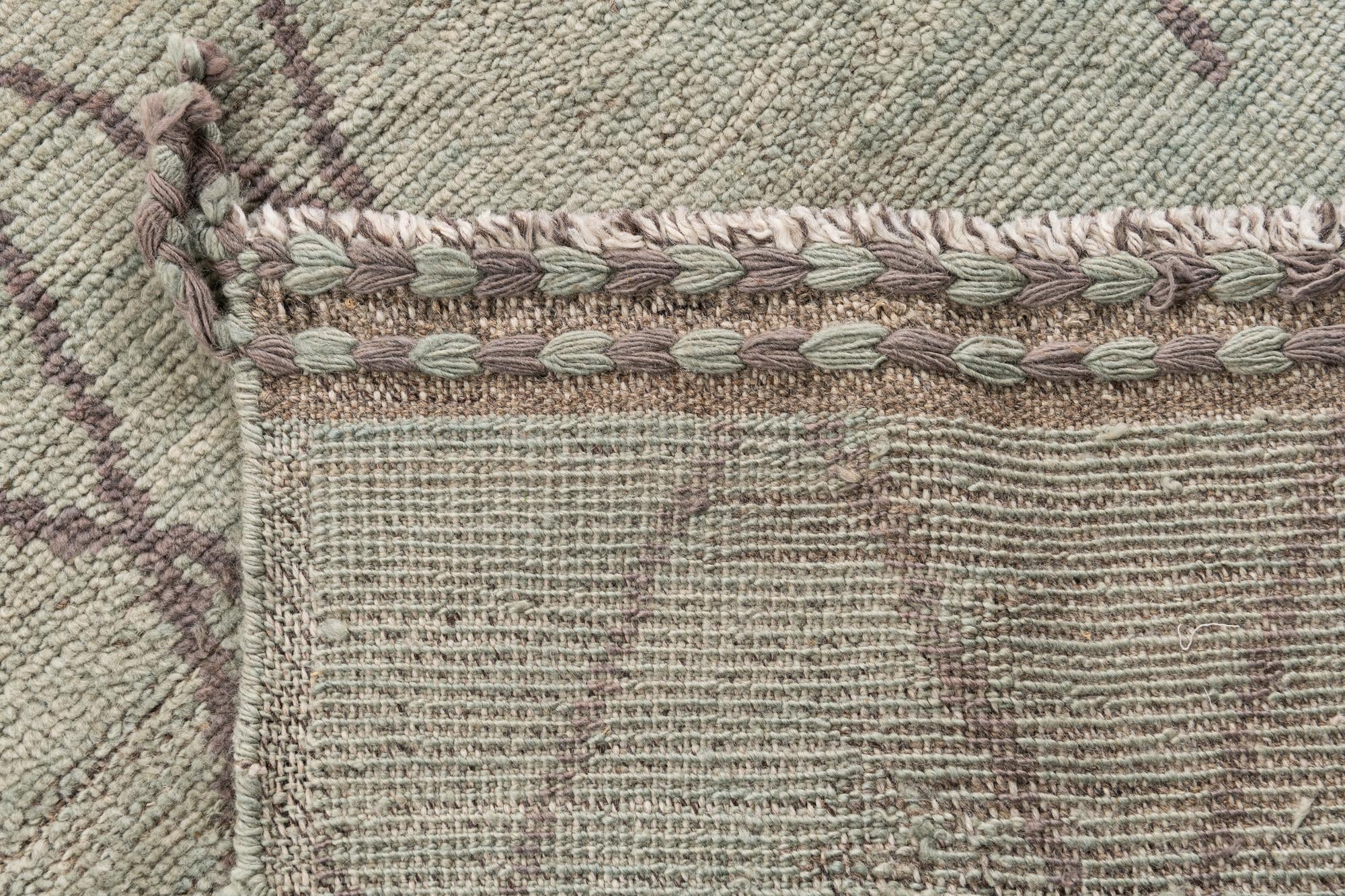 3' 1 x 18' 7 Hand Knotted Moroccan Wool Runner Rug