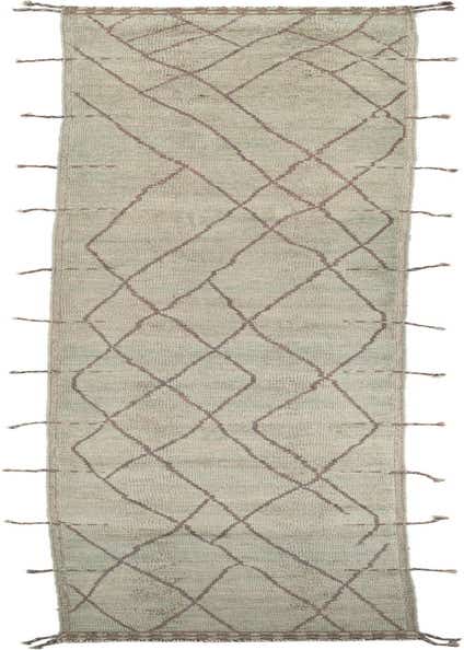 3' 1 x 18' 7 Hand Knotted Moroccan Wool Runner Rug