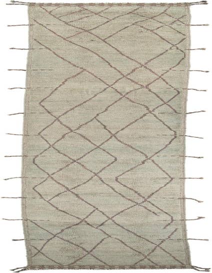 Detail image of 3' 1 x 18' 7 Hand Knotted Moroccan Wool Runner Rug