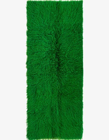 2' 9 x 6' 6 Hand Knotted Moroccan Wool Runner Rug