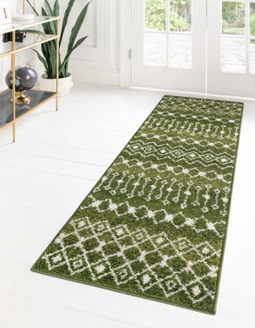 2' 7 x 12' Moroccan Trellis Runner Rug