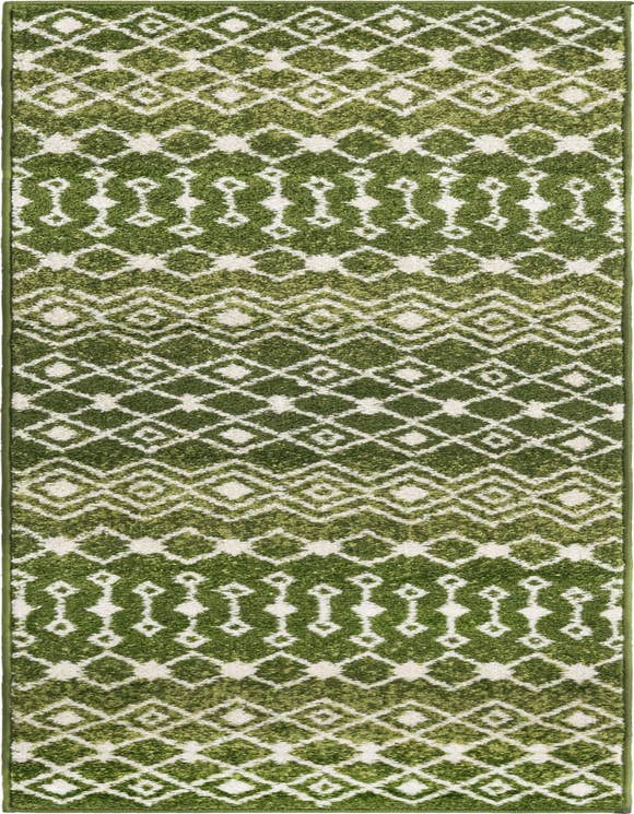 Detail image of 2' x 7' Moroccan Trellis Runner Rug