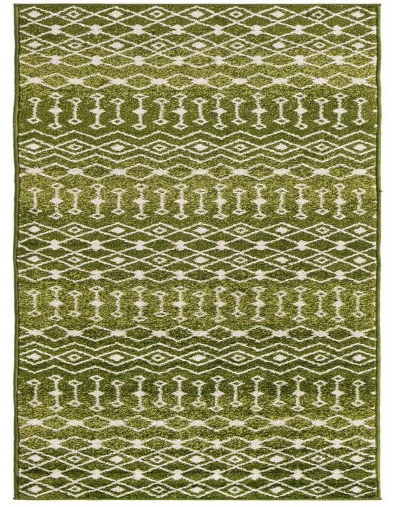 Detail image of 2' 7 x 10' Moroccan Trellis Runner Rug