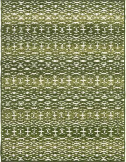 Detail image of 3' 3 x 16' 5 Moroccan Trellis Runner Rug