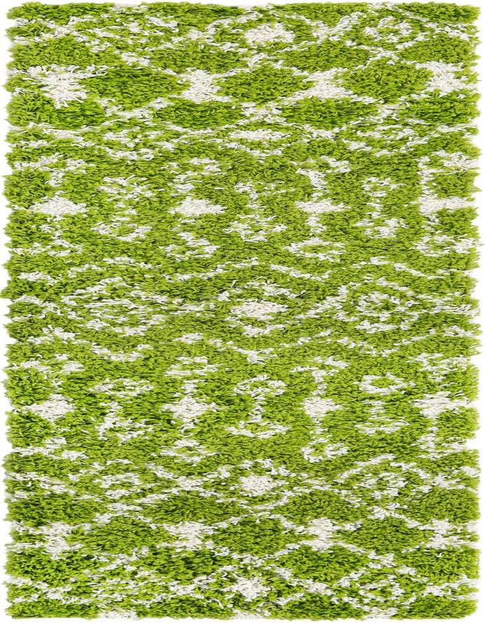 Detail image of 2' x 6' Moroccan Trellis Shag Runner Rug