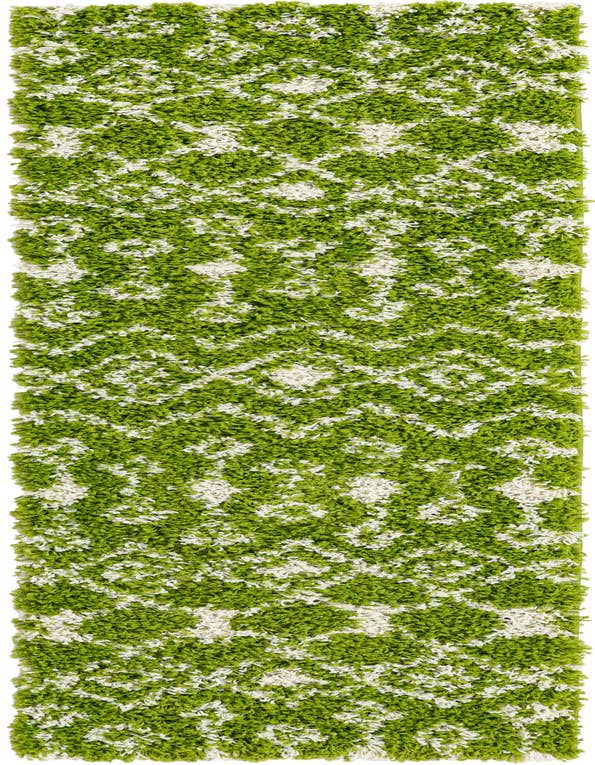 Detail image of 2' x 7' Moroccan Trellis Shag Runner Rug