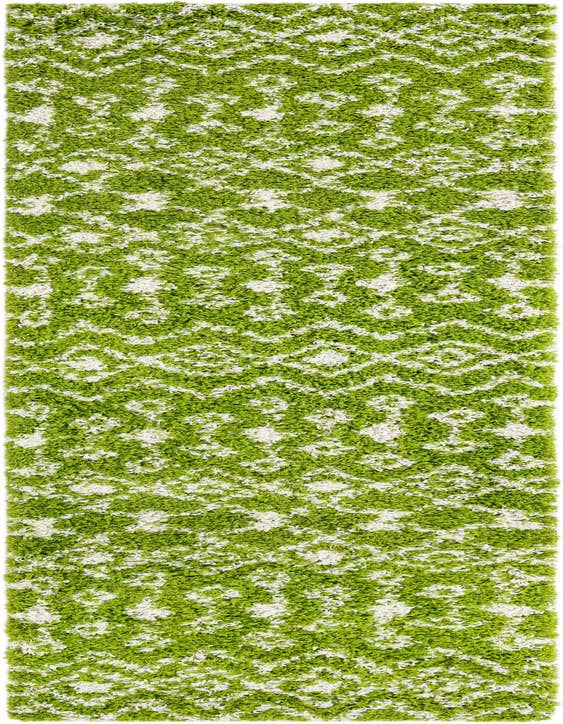 Detail image of 2' 7 x 10' Moroccan Trellis Shag Runner Rug