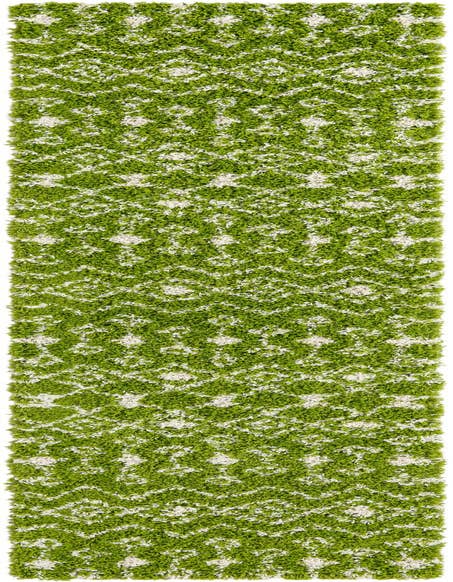 Detail image of 2' 7 x 12' Moroccan Trellis Shag Runner Rug