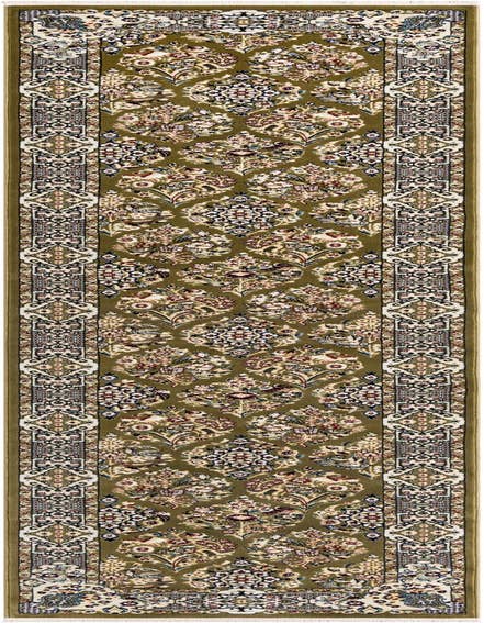 Detail image of 3' x 13' Nain Design Runner Rug