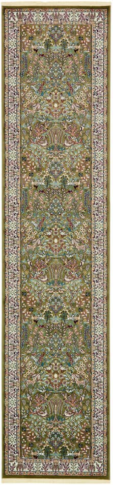 Detail image of 3' x 13' Nain Design Runner Rug