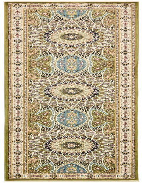 Detail image of 3' x 13' Nain Design Runner Rug
