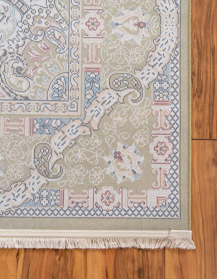 Detail image of 3' x 13' Nain Design Runner Rug