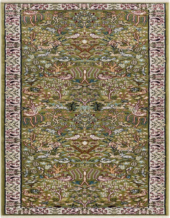 Detail image of 2' 7 x 9' Nain Design Runner Rug