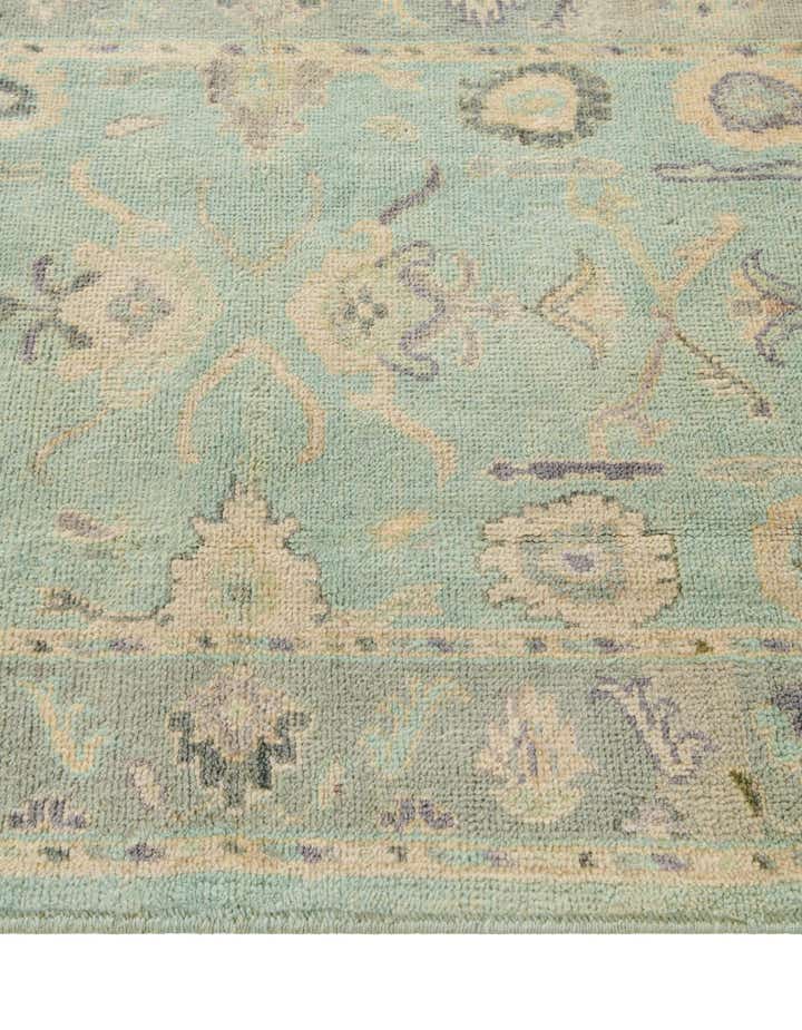 2' 11 x 9' 9 Hand Knotted Oushak Wool Runner Rug