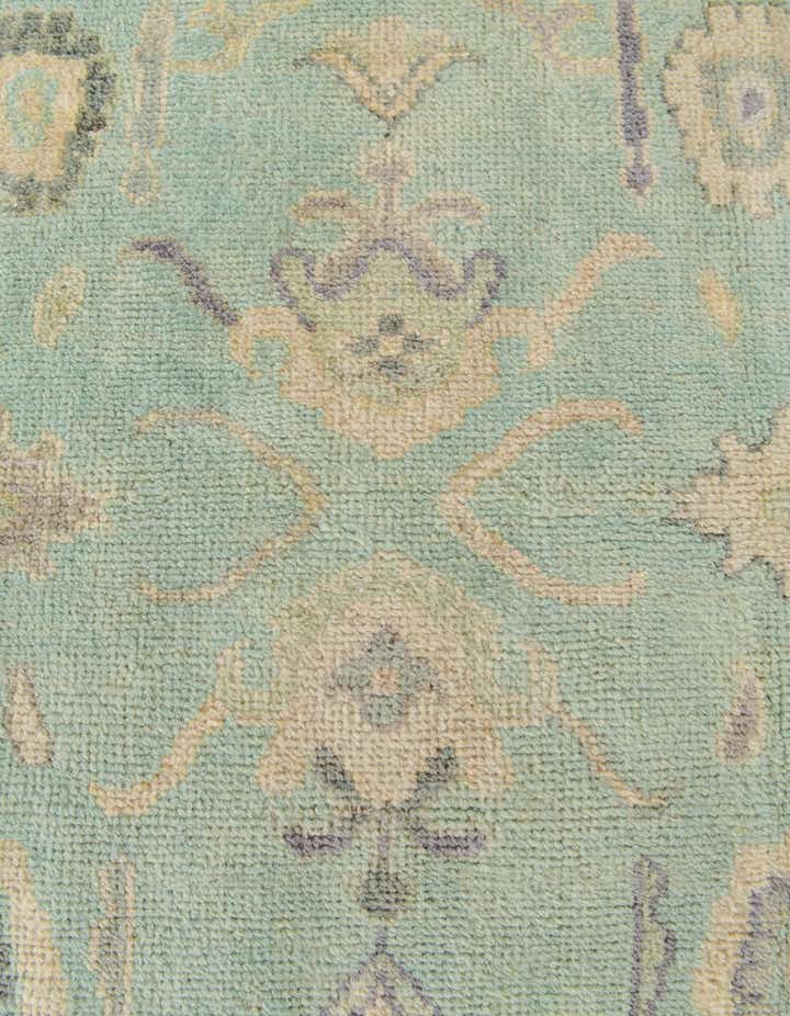 2' 11 x 9' 9 Hand Knotted Oushak Wool Runner Rug