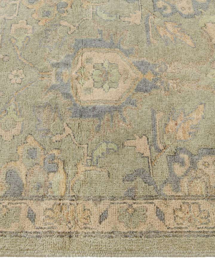 2' 10 x 14' 9 Hand Knotted Oushak Wool Runner Rug