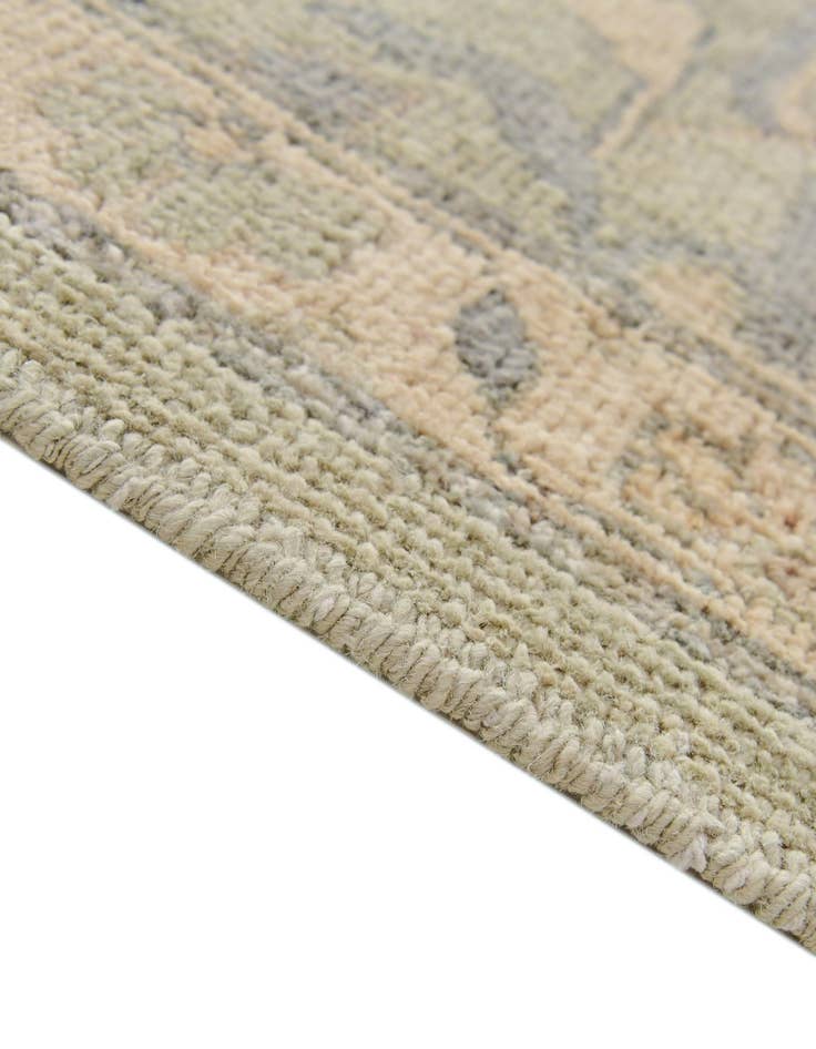 Detail image of 2' 10 x 14' 9  Hand Knotted Oushak Wool Runner Rug