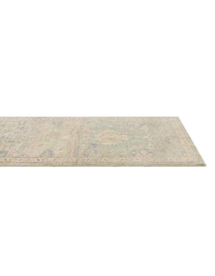 Detail image of 2' 10 x 14' 9 Hand Knotted Oushak Wool Runner Rug