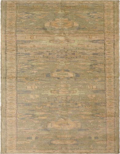 Detail image of 2' 10 x 14' 9 Hand Knotted Oushak Wool Runner Rug